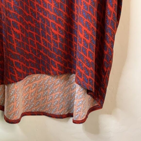 Lularoe Hi Lo Dress Mid Length Sleeves Scoop Neck Soft Fabric EUC - Picture 4 of 9